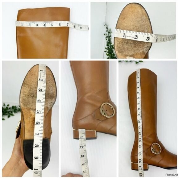 Tory Burch Sofia Riding Boot Hi Veg in Festival Brown Size 7 - Picture 5 of 10